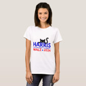 Walz 2024キャッおもしろいト選挙Kamala Harris Tim Wal Tシャツ (正面フル)