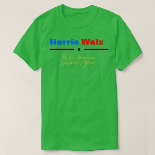 Walz 2024再び法線 tシャツ (デザイン正面)