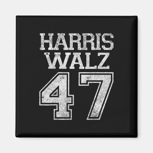 Walz 2024大統領のキャンペーンHarris Waltz Vint マグネット (正面)