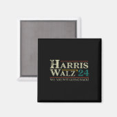 Walz 2024年の選挙我々は悲惨な状態に戻らない マグネット (正面/裏面)