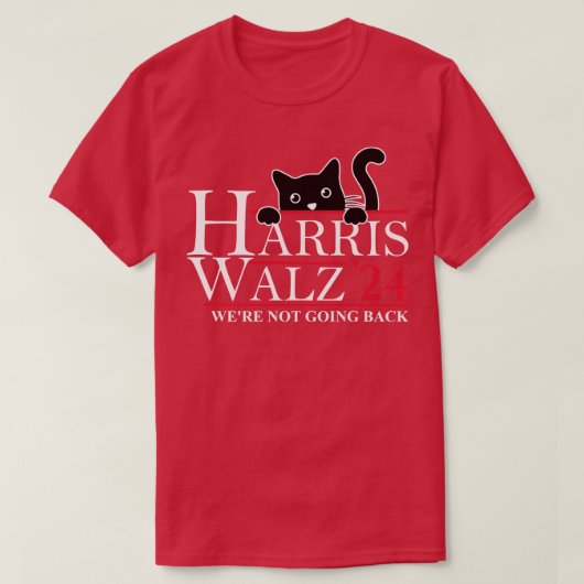 Walz 2024猫用レディTシャツは戻らない Tシャツ (デザイン正面)