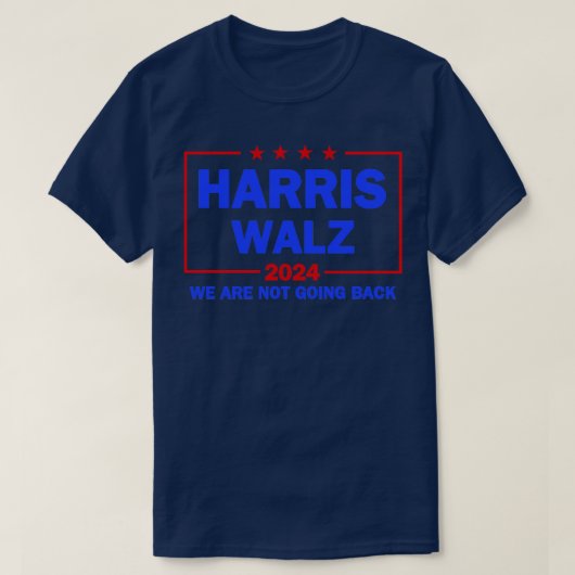 Walz 2024白いTシャツは戻らない Tシャツ (デザイン正面)
