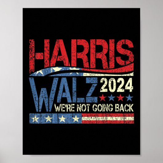 Walz 2024選挙キャンペーン戻らない ポスター (正面)