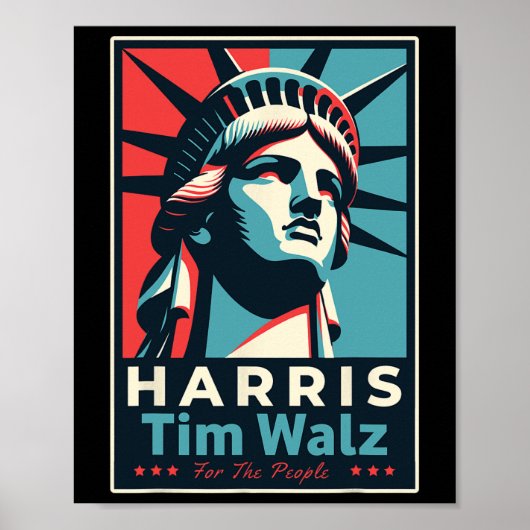 Walz 2024 Kamala Harris 2024 Tim Walz 2024米国 ポスター (正面)