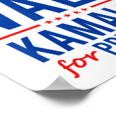 Walz 2024 Kamala Harris For President Tim Walz ポスター (角)