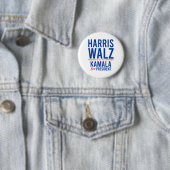 Walz 2024 Kamala Harris For President Tim Walz 缶バッジ (インサイチュ)
