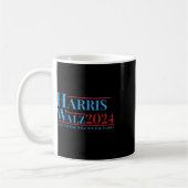 Walz 2024 Kamala Harris Tim Walz Campaign おもしろい Te コーヒーマグカップ (左)