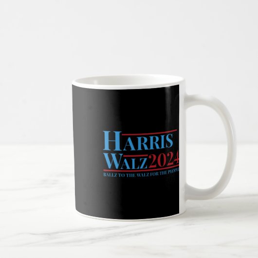 Walz 2024 Kamala Harris Tim Walz Campaign おもしろい Te コーヒーマグカップ (右)