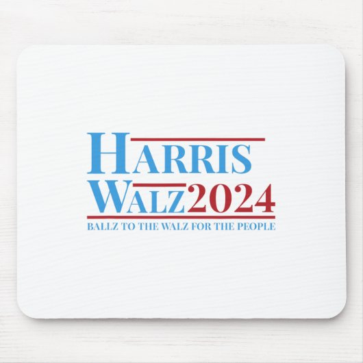 Walz 2024 Kamala Harris Tim Walz Campaign おもしろい Te マウスパッド (正面)