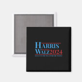 Walz 2024 Kamala Harris Tim Walz Campaign おもしろい Te マグネット (正面/裏面)