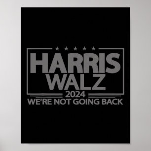 Walz 2024 Kamala Harris Vp Waは戻らない ポスター