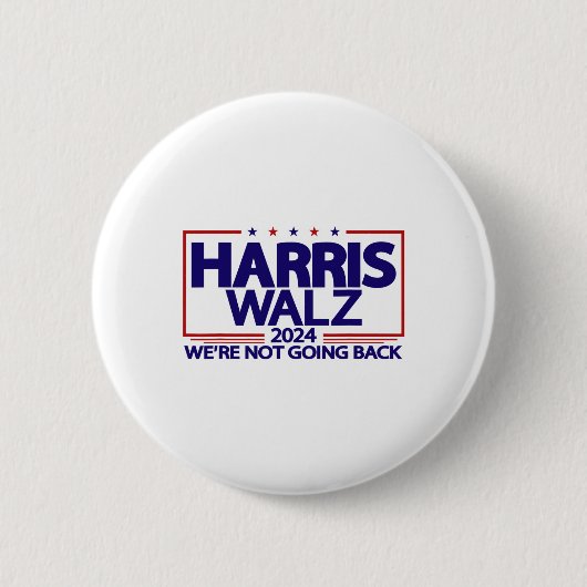 Walz 2024 Kamala Harris Vp Waは戻らない 缶バッジ (正面)