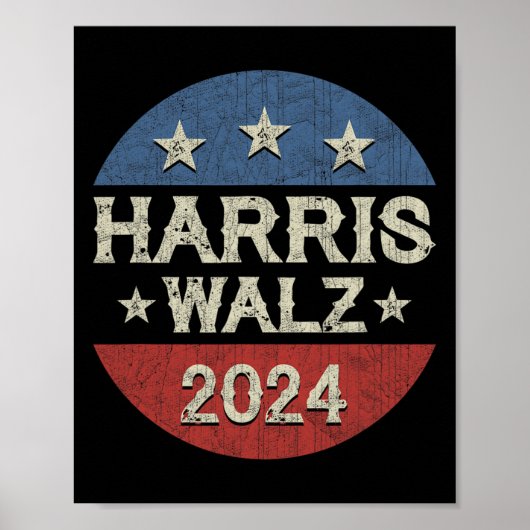 WAlzheimer 2024選挙Kamala Harris Tim W 2024 ポスター (正面)