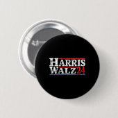 WAlzheimer 2024選挙Kamala Harris Tim Waltz 2 缶バッジ (正面&裏面)