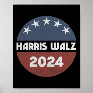 WAlzheimer 2024 Kamala Harris 2024 Tim W 2024 Usa ポスター