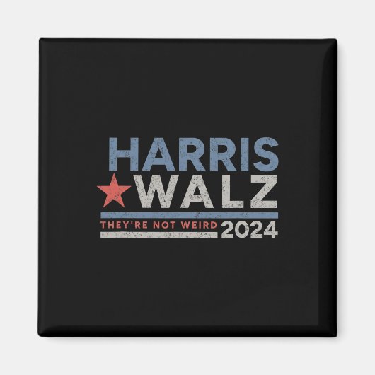WAlzheimer 2024 Kamala Harris Tim W Not 風変わり マグネット (正面)