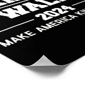 WAlzheimer 2024 Make America Kind Again Harris Wal ポスター (角)