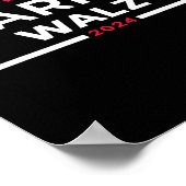 WAlzheimer 2024 Tim W Kamala Harris Usa選挙A ポスター (角)