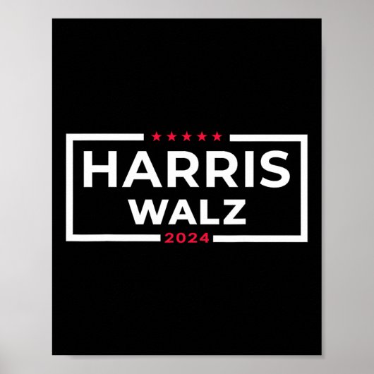 WAlzheimer 2024 Tim W Kamala Harris Usa選挙A ポスター (正面)