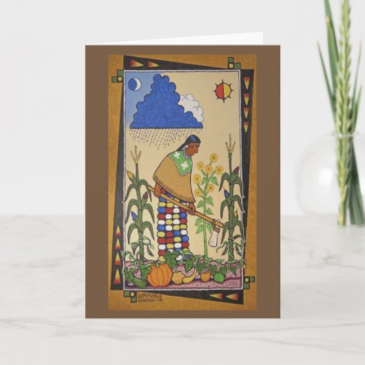"Wamanje Hintewi" (私達の穀物) Notecard カード (正面)