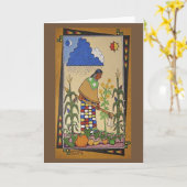 "Wamanje Hintewi" (私達の穀物) Notecard カード (黄色い花)