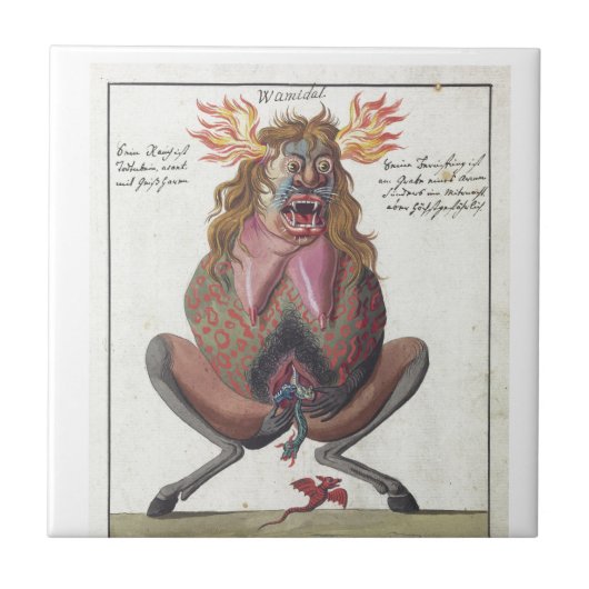 Wamidalの鬼 タイル (正面)