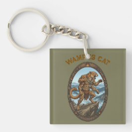 Wampus Cat Mythic Guardian - Appalachian Art キーホルダー
