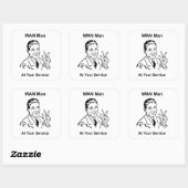 WANマンアットザサービスレトロ技術 スクエアシール (シート)