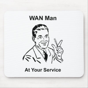 WANマンアットザサービスレトロ技術 マウスパッド