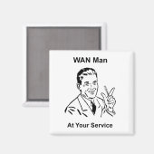 WANマンアットザサービスレトロ技術 マグネット (正面/裏面)