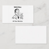 WANマンアットザサービスレトロ技術 名刺 (正面/裏面)