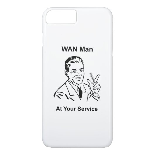WANマンアットザサービスレトロ技術 Case-Mate iPhoneケース (裏面)