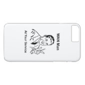 WANマンアットザサービスレトロ技術 Case-Mate iPhoneケース (裏面(横))