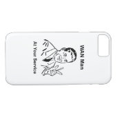 WANマンアットザサービスレトロ技術 Case-Mate iPhoneケース (裏面(横))