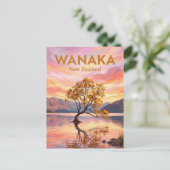 Wanaka Tree New Zealand ポストカード (スタンド正面)