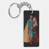 WANDAVISIONアクリルキーチェーン、長方形 キーホルダー (正面左)