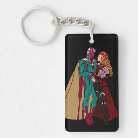 WANDAVISIONアクリルキーチェーン、長方形 キーホルダー (正面)