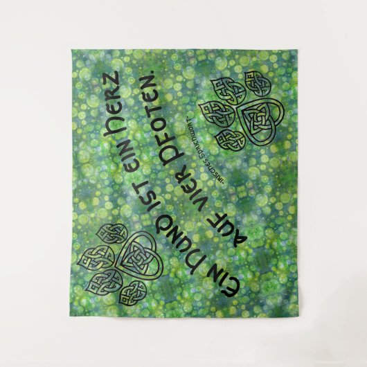 Wandbehang Celtic mit Spruch タペストリー (正面)