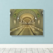 Wandbild Hamburg alter Elbtunnel キャンバスプリント (インサイチュ (ウッドフロア))