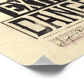 Wanded & Extremely Dangerous Wanted Poster - Black ポスター (角)