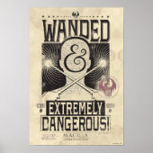 Wanded & Extremely Dangerous Wanted Poster - Black ポスター (正面)
