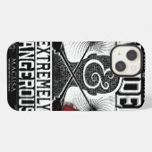 Wanded & Extremely Dangerous Wanted Poster - White iPhoneケース (裏面横)