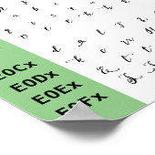 Wandellaスクリプトフォント合字 ポスター (角)