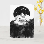 Wanderがイラストレーションの引用文であるとは限失ったらない カード (黄色い花)