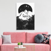 Wanderがイラストレーションの引用文であるとは限失ったらない キャンバスプリント (インサイチュ (リビング))