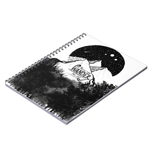 Wanderがイラストレーションの引用文であるとは限失ったらない ノートブック (左側)