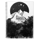 Wanderがイラストレーションの引用文であるとは限失ったらない ノートブック (正面)
