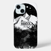 Wanderがイラストレーションの引用文であるとは限失ったらない Case-Mate iPhoneケース (裏面)