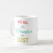 wander失ったすべてがタイプをインスパイア コーヒーマグカップ (正面左)