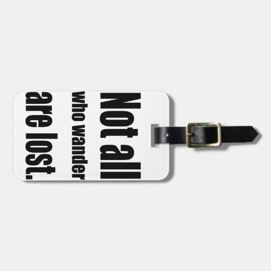 wander失ったすべてが言い表わしません ラゲッジタグ (正面横)